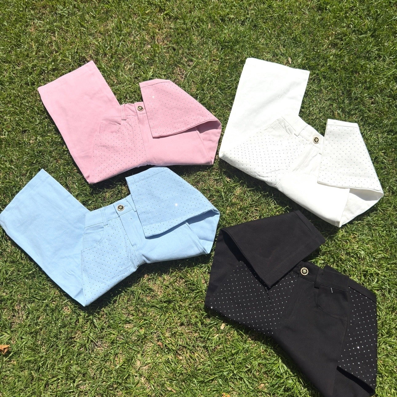 Sparkle loose fit jeans