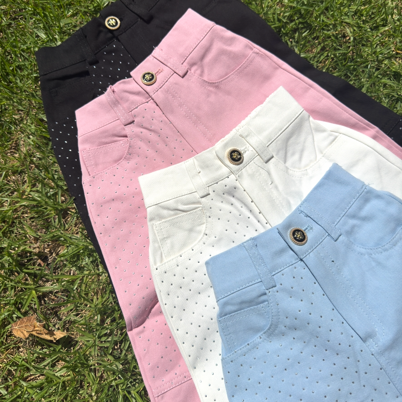 Sparkle loose fit jeans